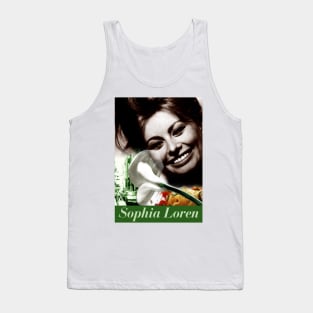 Sophia Loren Collage Portrait Tank Top